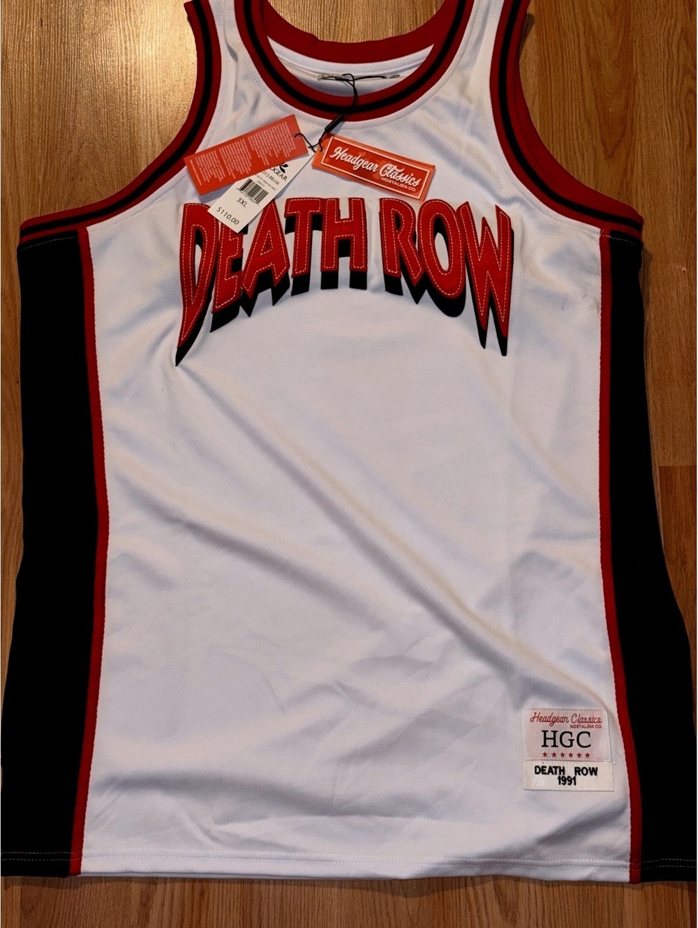 3XL Death Row Jersey -HEADGEAR CLASSICS $110